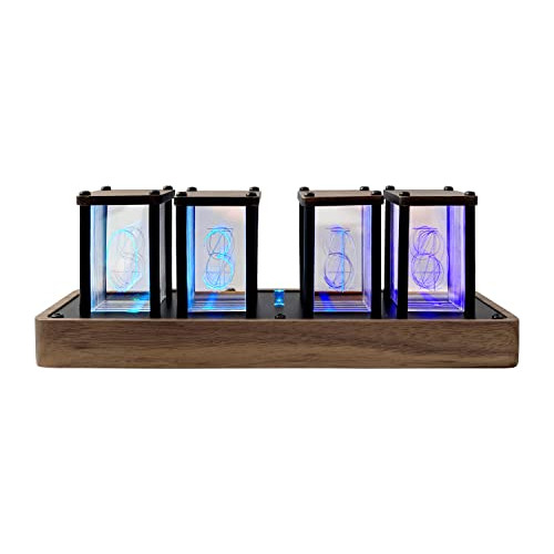 Lonyiabbi Nixie Tube Clock Electronic Led Glow Tube Clock Si