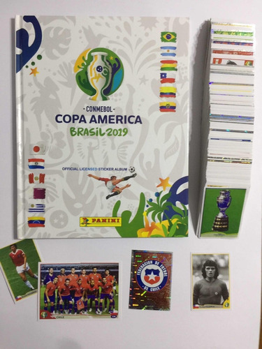 .- Álbum Futbol Copa America 2019 Tapa Dura Completo Panini