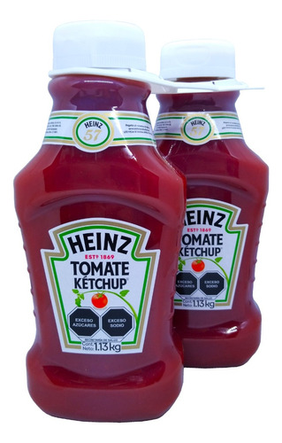 Salsa Catsup Ketchup 1.13 Kg Heinz 2 Piezas