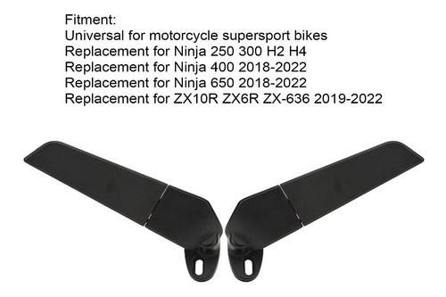 Imagen 7 de 8 de Retrovisores De Motos Racing R1 Ducati Bmw Honda Zx Gsx Cbr