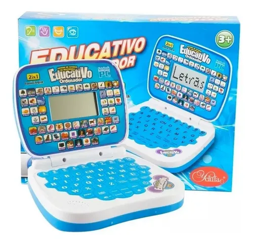Mi Primer Portátil Infantil Mini Laptop Educativo + Baterias