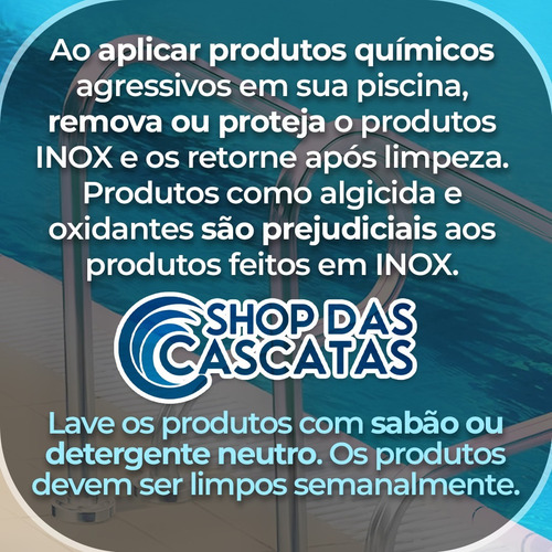Escada Para Piscinas 04 Degraus Abs