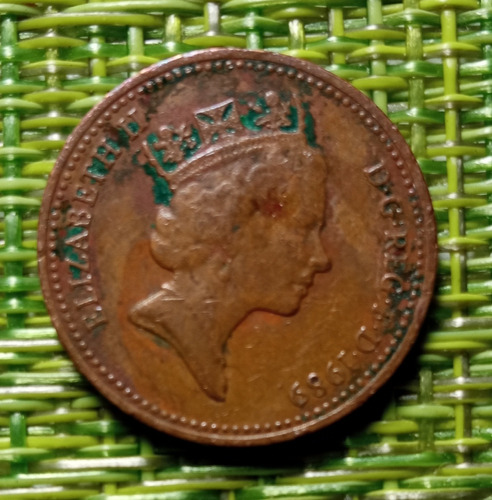 Moneda De 1 Penny Reino Unido 1989 Bien Conservada