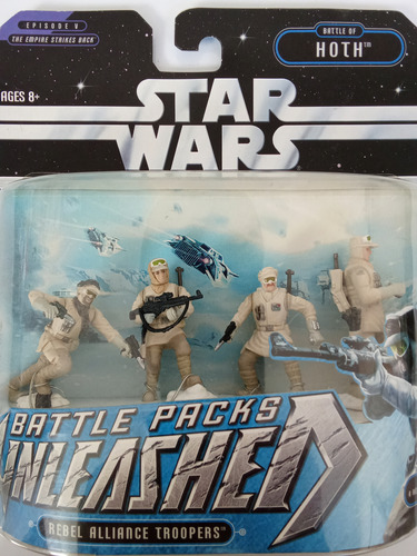 Star Wars Battle Packs Unleashed - Rebel Alliance Troopers (Usado)