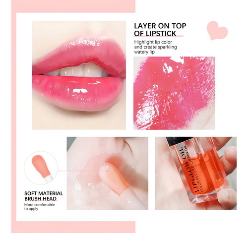 Aceite Hidratante De Brillo Labial, Brillo De Labios