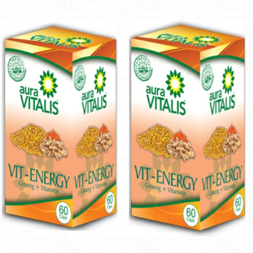 Vit Energy 2x60 Caps Ginseng Vitamina C Polen Levadura Cerv