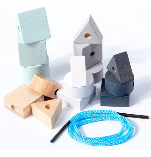Juguete De Rompecabezas De Bloques De Construcción De Madera
