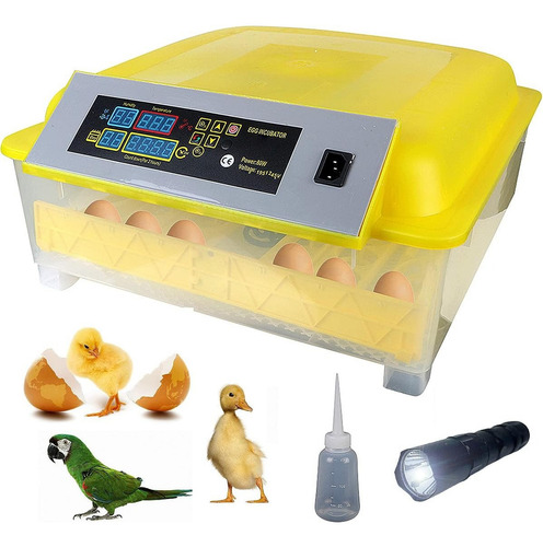 Hhd 48 ovos, galinhas e incubadora de aves com giro automático