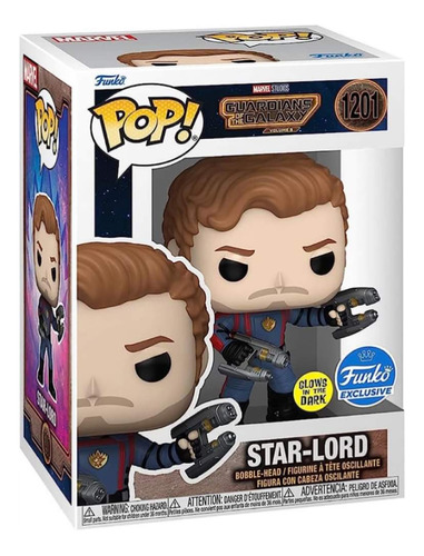 Funko Pop Star Lord Guardianes De La Galaxia Gitd Funko Excl