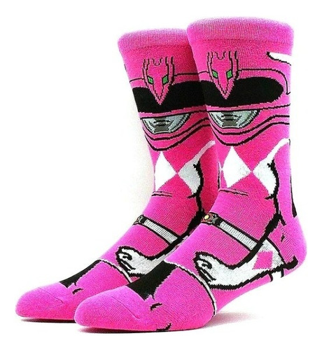 Medias Mr Socks Mr 204 Power Ranger Rosa