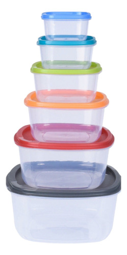 Set De 8 Recipientes De Alimentos Libre Bpa 