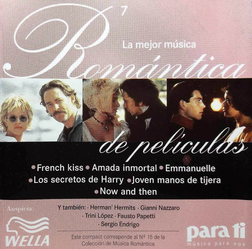 La Mejor Música Romántica De Películas Vol 7 Cd