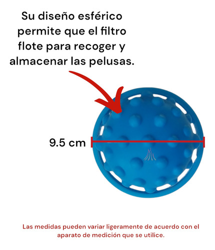 Filtro Atrapa Pelusa Bolas Quita Pelo Reutilizable Lavadora