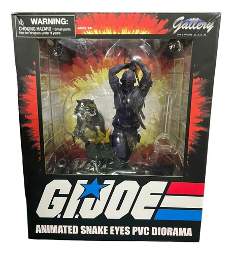 G.i.joe Animated Snake Eyes Pvc Diorama Diamond Select Toys