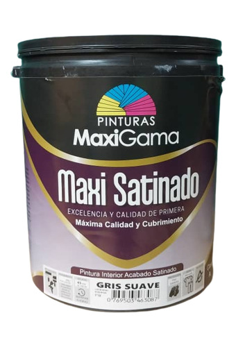 Pintura Maxi Satinado Gris Suave Galon