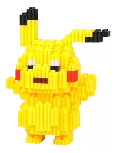 Mini Bloques Pikachu Figura 3d Para Armar 