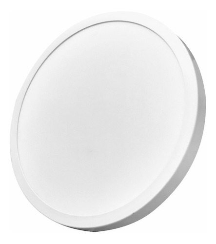 Imagen 3 de 8 de Lampara Plafón Panel Led 24w Redondo Sobreponer Luz Blanca