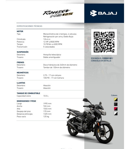 Bajaj Rouser Ls 125