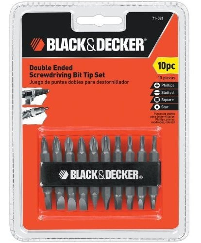 Kit Punta Doble Para Destornillador Black Decker