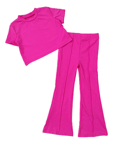 Wj Camiseta De Estilo Infantil For Niñas, Pantalones