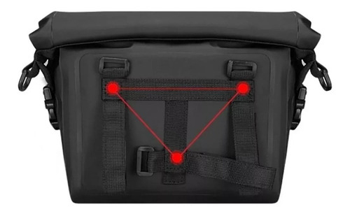 Imagen 6 de 7 de Bolso De Manubrio Bicicleta 100x100 Impermeable Marca Sahoo