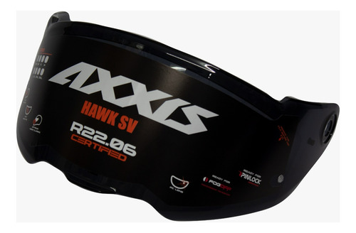 Mica Axxis Para Casco Hawk Y Pantera V 31 Humo