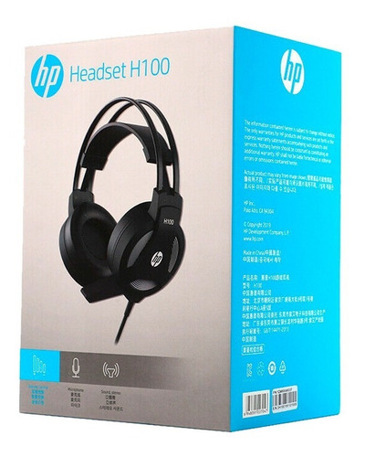 Imagen 4 de 5 de Auricular Gamer Hp H100 Pc Notebook Microfono X2 Jack 3,5mm