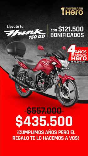 Imagen 2 de 17 de Hero Hunk 150 0km En Marelli Sports Disponible Entrega Ya