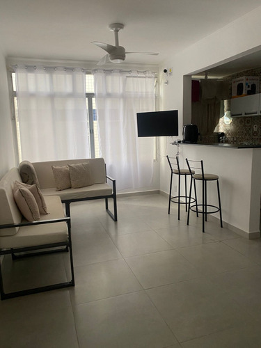 Apt Guarujá Pé Na Areia Enseada Pitangueiras (porteira Fechada)