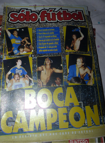 Revista Solo Futbol Boca Campeon 1992