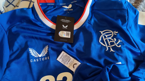 Camiseta Rangers 2022/23 De Escocia Castores Titular Talle L