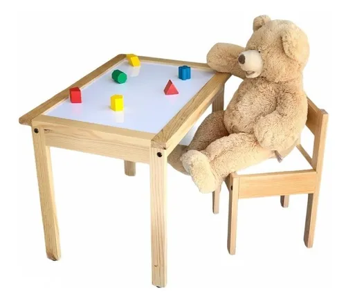 Mesas didacticas para sales niños de madera