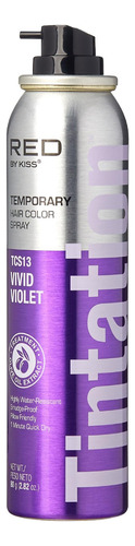 Spray Temporal Color Cabello Vivid Violet, Red By Kiss Tcs13