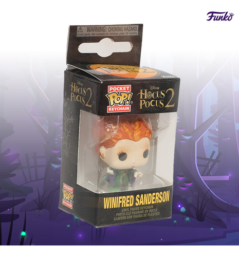Funko Pop Winifred Sanderson Hocus Pocus 2 Disney Color Winifred Winnie Sanderson Chaveiro/Bruxa/Abracadabra