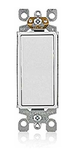 Leviton 5603-2 15 Amp, 120 / 277v, Decora Rocker 3-way Ac In