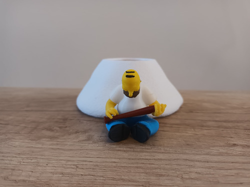 Caramelera Azucarera Homero Dormido Los Simpson 3d Blanco