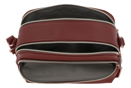 Bolso Hombro Chenson Madison Modelo Floresiamd25114-m Marron Acabado De Los Herrajes Níquel Diseño De La Tela Liso