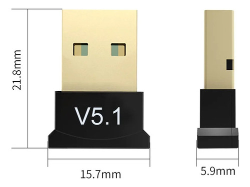 Adaptador Usb Con Bluetooth, Transmisor Inalámbrico, 5pcs