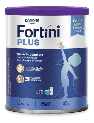 Suplemento Infantil Fortini Pó Plus Sem Sabor 400g Danone Sem Sabor