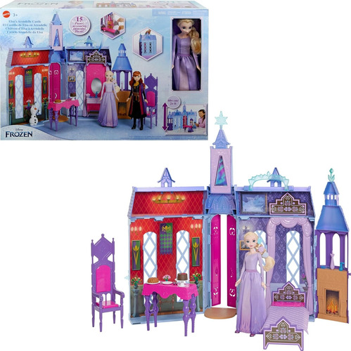 Casa De Muñecas Disney Frozen Castillo Arendelle Con Elsa