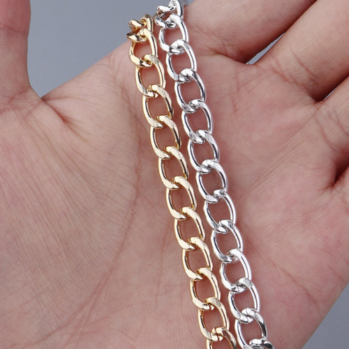 3 Cadena De Bordillo De Aluminio De 16,4 Pies / 5 Dorado