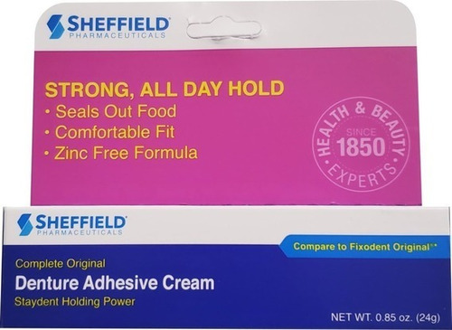 Crema Adhesiva Dentadura Sheffield 