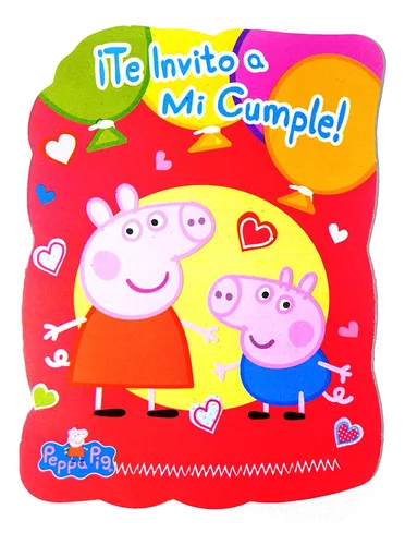 Plantilla., Peppa pig feliz cumpleaños, Invitaciones de cumpleaños de…