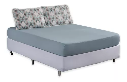 Jogo de Lençol p/ Cama Box Complet Branco Queen 03 Peças - Malha