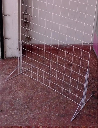 Imagen 5 de 7 de 2 Bases P/ Malla Reja De Alambre Para Pararse Exhibidor