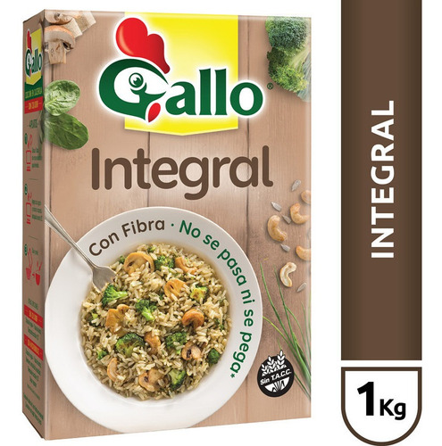 Arroz Gallo Integral X 1 Kg