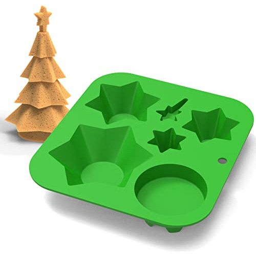 Molde De Silicona Pan De Árbol De Navidad 3d, Molde De...