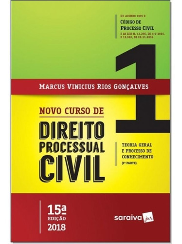 Curso De Direito Processual Civil - Vol 1 - Saraiva