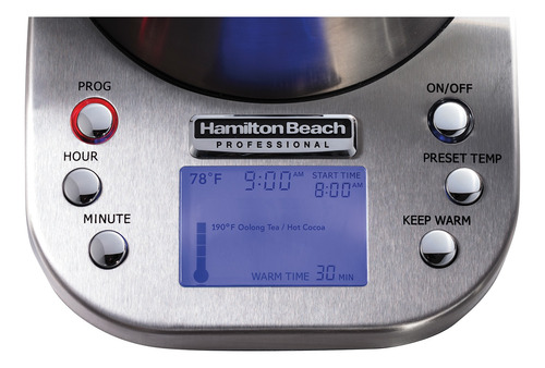 Tetera Digital Hamilton Beach Con 6 Ajustes De Temperatura