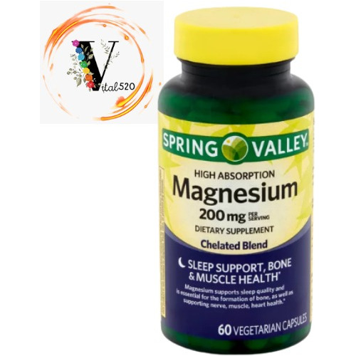 Magnesio 200 Mg - 60 Capsulas